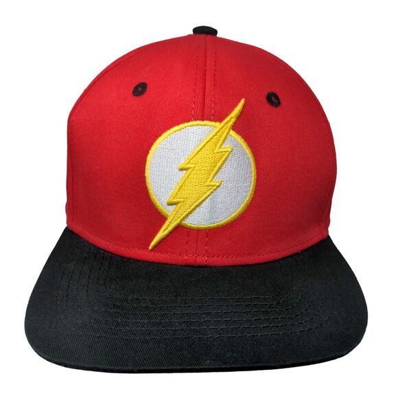 The Flash Snapback Hat Red One Size Embroidered DC Comics Colorblock - Picture 1 of 7